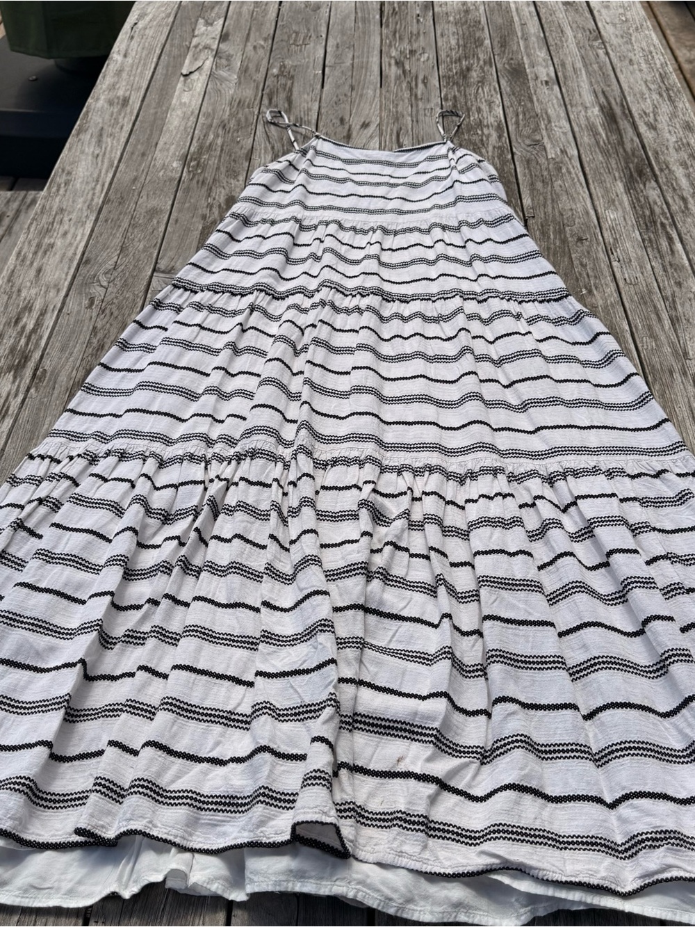 Rayon/Linen Blend Maxi Dress - fully lined with elastic back